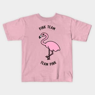 Flaming Pink Team Kids T-Shirt